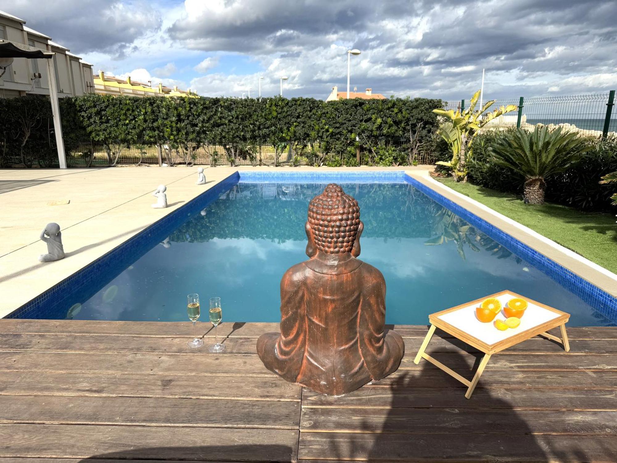 Casa Del Mar, Piscina Privada Frente Al Mar Villa Cullera Exterior photo
